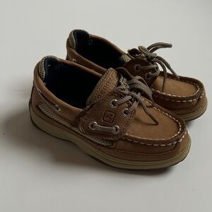 Sperry Kids Tan Boat Shoes size 9M (Toddler Boy)
